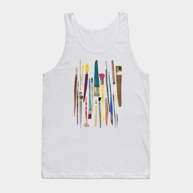 Paintbrushes collage Tank Top by jenblove